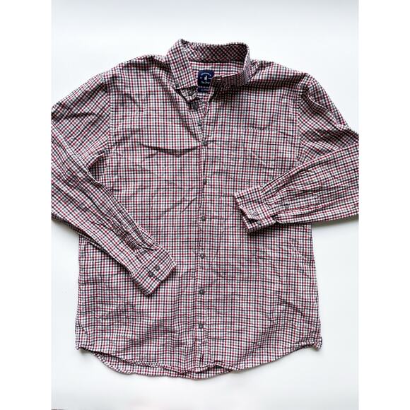 Men's Johnnie-O Top Shelf Plaid Casual Cotton Button Down Flannel Size XL - Picture 1 of 7